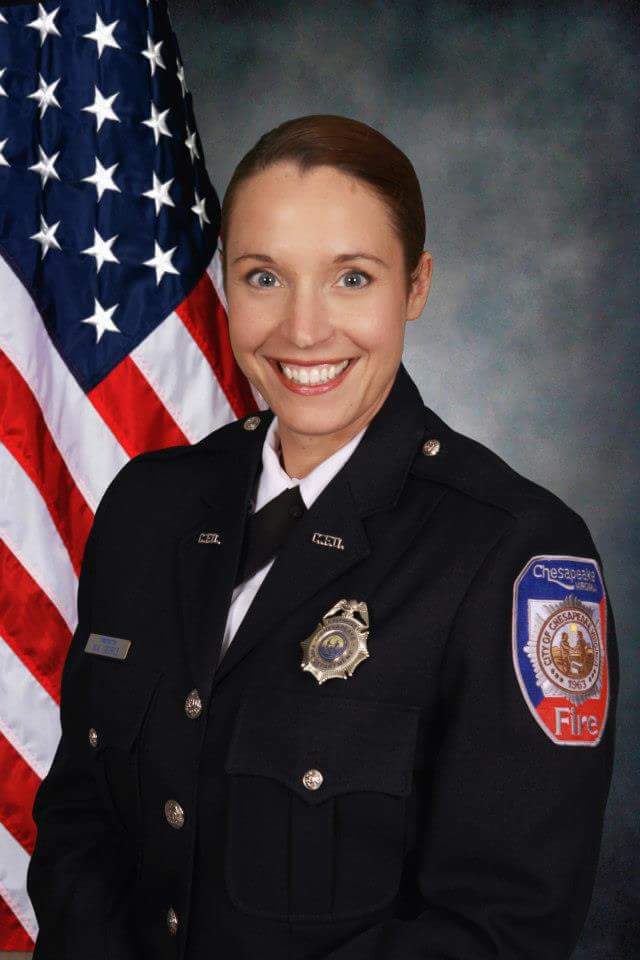 Mandy George in uniform